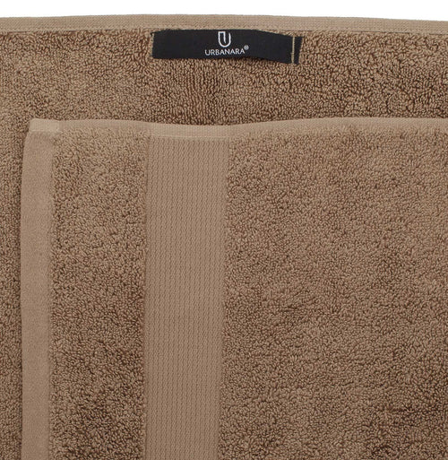 Alvito hand towel, light brown, 100% cotton |High quality homewares