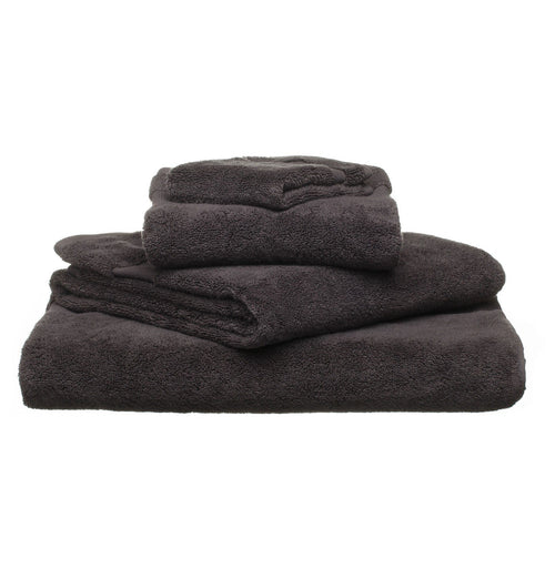 Alvito hand towel, charcoal, 100% zero twist cotton
