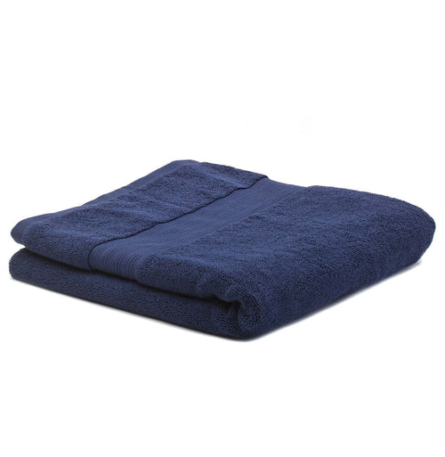 Salema hand towel, dark blue, 100% supima cotton | URBANARA cotton towels