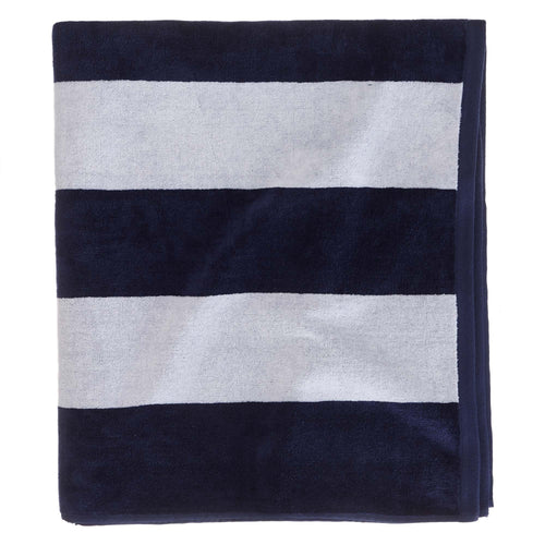 Serena beach towel, blue & white, 100% cotton | URBANARA beach towels
