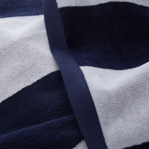 Serena beach towel, blue & white, 100% cotton |High quality homewares