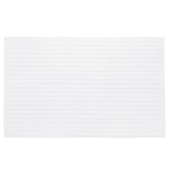 Alvito bath mat, white, 100% zero twist cotton
