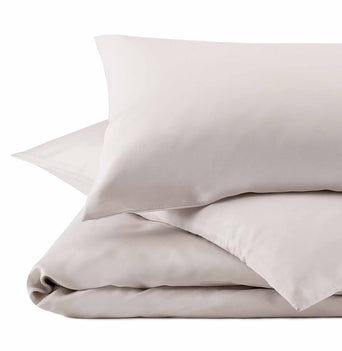 Lucca duvet cover, taupe, 100% silk