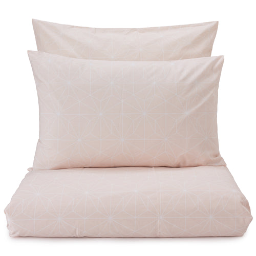 Renforce Bed Linen Set Albufeira powder pink & white, 100% cotton | High quality homewares