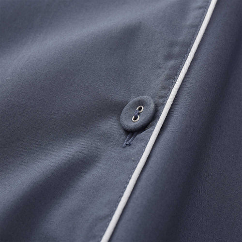 Alva pyjama, dark grey blue & white, 100% organic cotton |High quality homewares