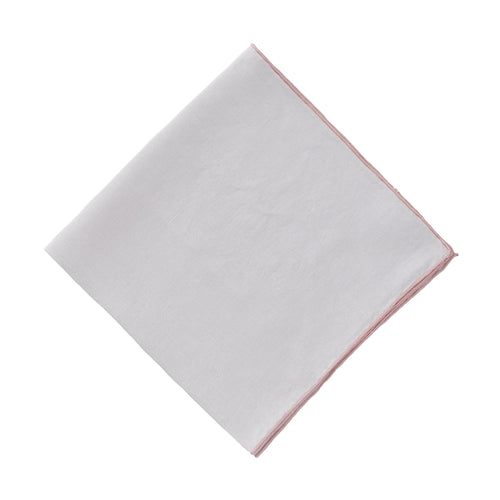 Alvalade Napkin Set light grey & powder pink, 100% linen | High quality homewares