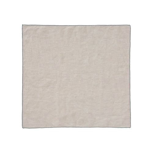 Alvalade Napkin Set natural & green grey, 100% linen | URBANARA napkins