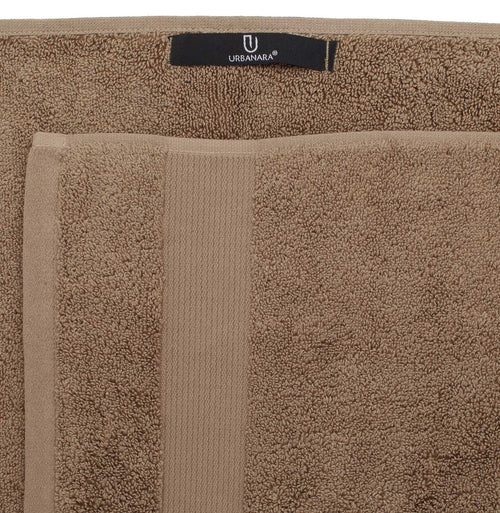 Alvito Towel Collection light brown, 100% zero twist cotton | URBANARA cotton towels