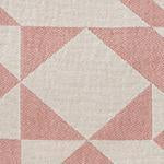 Amparo cushion cover, dusty pink & natural white, 100% cotton |High quality homewares