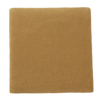 Antua Cotton Blanket bright mustard, 100% cotton