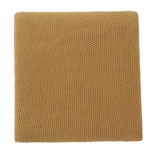 Antua Cotton Blanket bright mustard, 100% cotton