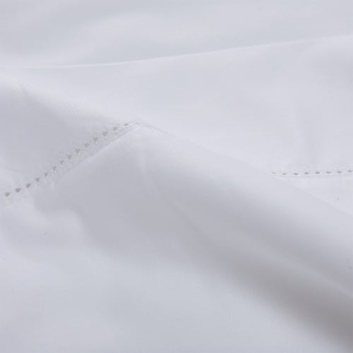 Arles Pillowcase white, 100% cotton | URBANARA sateen bedding