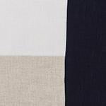 Cataya cushion cover in white & natural & dark blue, 100% linen |Find the perfect cushion covers