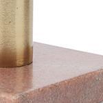Chambal candle holder, light pink & brass, 100% marble & 100% iron |High quality homewares