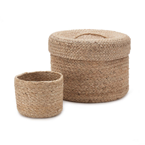 Chenab Small Basket Set natural, 100% jute