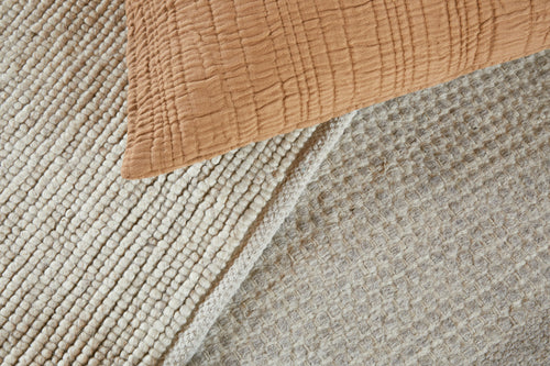Kolong Wool Rug [Stone grey melange/Off-white]