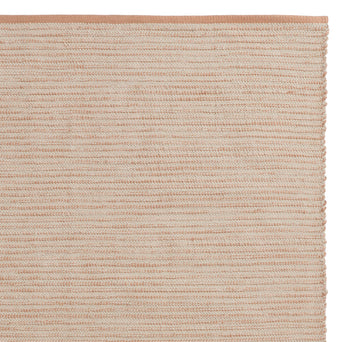 Runner Duburi Pale terracotta & Natural white, 100% Cotton