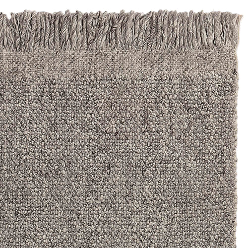 Gompti Rug grey melange & natural white, 70% wool & 30% cotton
