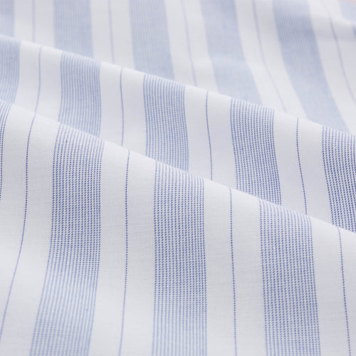 Izeda Pillowcase blue & white, 100% cotton | URBANARA percale bedding