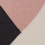 Kabral Cotton Blanket [Light pink/Charcoal/Cognac]