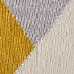 Kabral cushion cover, bright mustard & silver grey & natural white, 100% cotton |High quality homewares