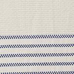 Kadan cushion cover, white & ultramarine, 50% linen & 50% cotton |High quality homewares