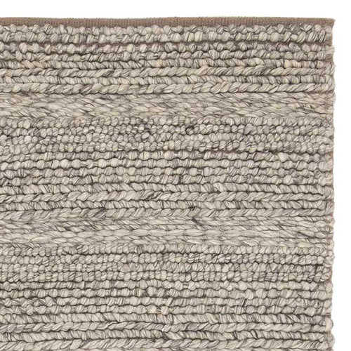 Kalgi Rug off-white & grey & light brown, 100% wool felt