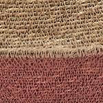 Kangto storage, natural & pink, 100% seagrass | URBANARA storage baskets