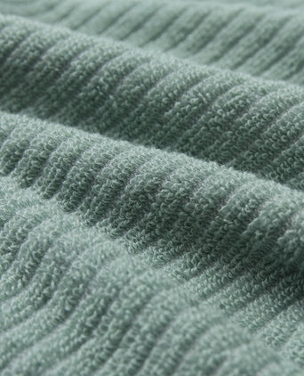 Louzela Beach Towel light grey green & white, 100% organic cotton