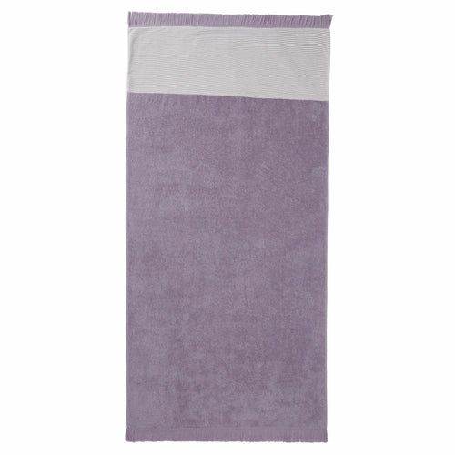 Luni beach towel, light purple grey, 100% cotton