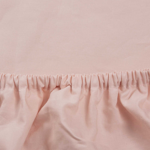 Manteigas Mini Percale Fitted Sheet light pink, 100% organic cotton | High quality homewares