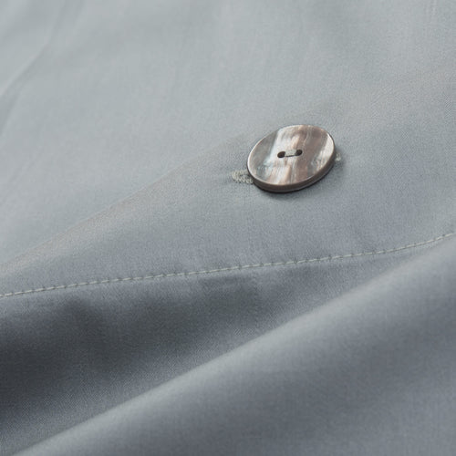Millau Duvet Cover light green grey, 100% combed and mercerized cotton | URBANARA sateen bedding