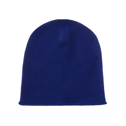 Nora Cashmere Hat royal blue, 50% cashmere wool & 50% wool