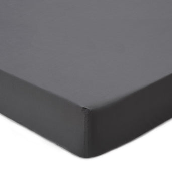 Perpignan Fitted Sheet grey, 100% combed cotton
