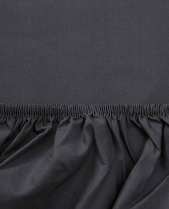 Perpignan Fitted Sheet grey, 100% combed cotton