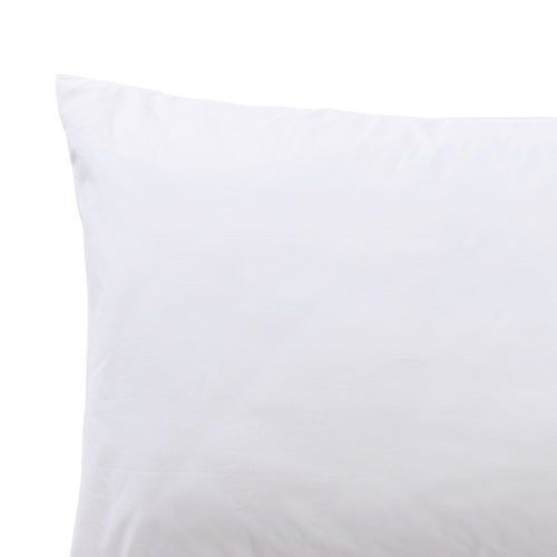 Perpignan Pillowcase white, 100% combed cotton | URBANARA percale bedding