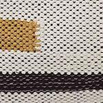 Raipuri cushion cover in natural white & mustard & black, 100% cotton |Find the perfect cushion covers