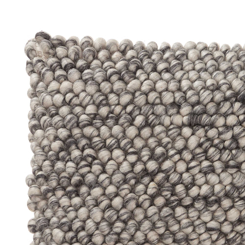 Ravi Cushion off-white & grey, 70% new wool & 30% viscose & 100% cotton | URBANARA cushion covers