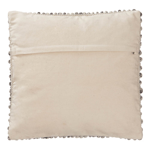 Ravi Cushion off-white & grey, 70% new wool & 30% viscose & 100% cotton | High quality homewares