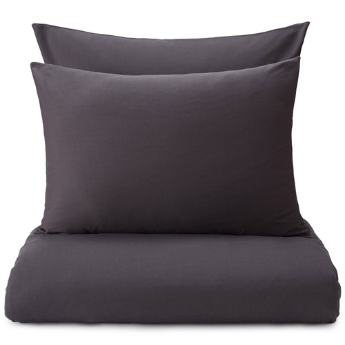 Samares Pillowcase charcoal, 100% cotton