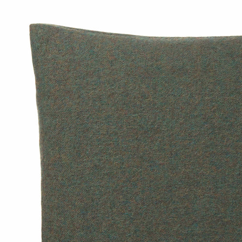 Arica cushion cover, moss green melange, 100% baby alpaca wool | URBANARA cushion covers