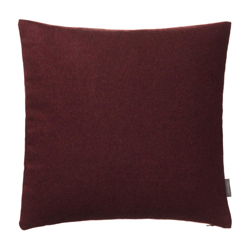 Arica cushion cover, bordeaux red, 100% baby alpaca wool