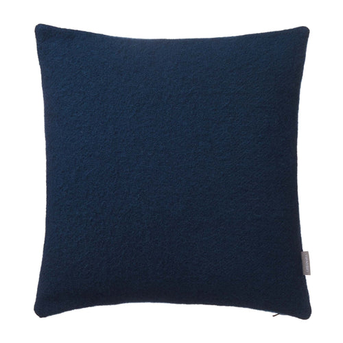 Miramar Cushion dark blue, 100% lambswool