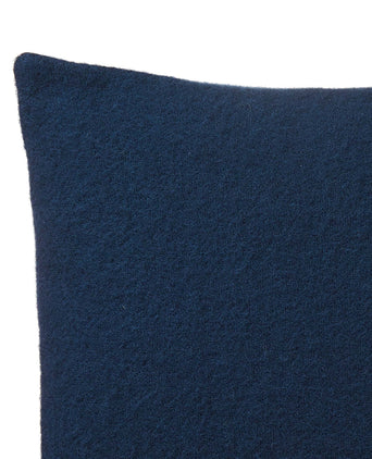 Miramar Cushion dark blue, 100% lambswool
