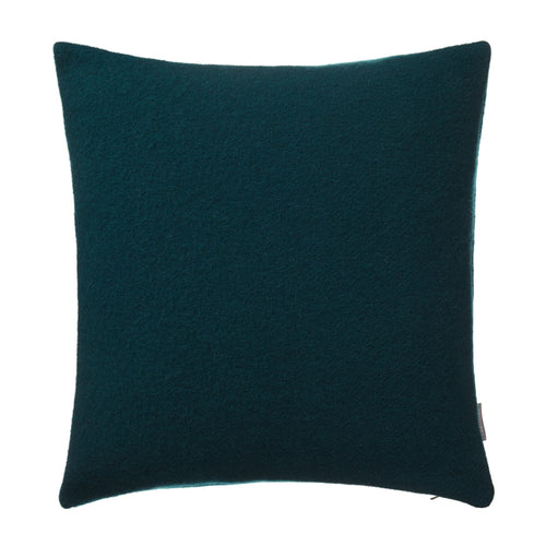 Miramar cushion cover, forest green, 100% lambswool