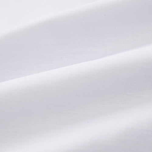 Abiul pillowcase, white & light grey, 100% combed cotton | URBANARA percale bedding