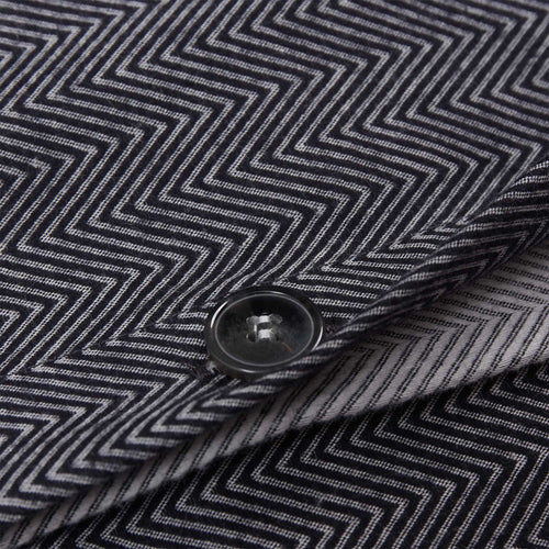 Agrela Flannel Pillowcase charcoal & light grey, 100% cotton | High quality homewares