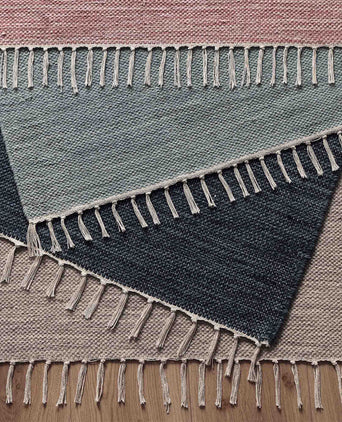 Akora runner, green grey melange, 100% cotton