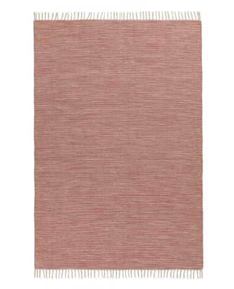 Akora rug, dusty pink melange, 100% cotton