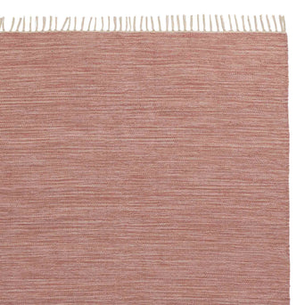 Akora rug, dusty pink melange, 100% cotton
